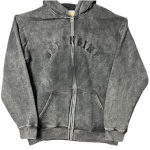 Unisex MONO ACID FULL ZIP FLEECE HOODIE EMBROIDERED WE BELONG HERE